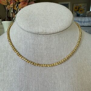 14k Italian Gold Moon Cut Choker